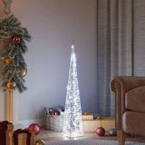 vidaXL Akrilni ukrasni stožac s LED svjetlima hladni bijeli 90 cm Cijene