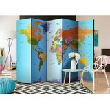 Artgeist Paravan Colourful Geography I, 5-Delni, Dvostranski | Shoptok.si