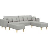  Tkaninska sofa s jastukom 3 pcs Oblačnosiva 208 cm tkanina | shoptok.hr