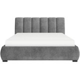 MID.YOU OBLAZINJENA POSTELJA 180 cm x 200 cm , les, tekstil, leseni material barve grafita | Shoptok.si