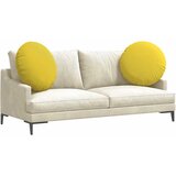  Jastučići za sjedenje 2 pcs Svijetlo žuta Ø60 x 21 cm tkanina | shoptok.hr