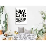  Slika - Cup of Coffee Brings Together (1 Part) Vertical 40x60 | shoptok.hr