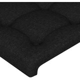  Uzglavlje s ušima crno 183x23x118/128 cm od tkanine | shoptok.hr