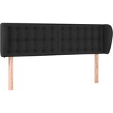  Vzglavje z ušesi črno 147x23x78/88 cm umetno usnje, (20736342) | Shoptok.si