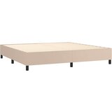  box spring s madracem cappuccino 200x200cm umjetna koža | shoptok.hr