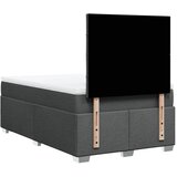  Krevet box spring s madracem tamnosivi 120 x 190 cm tkanina Slike