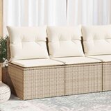 vidaXL 4-dijelni set vrtnih sofa s jastucima bež od poliratana bagrem | shoptok.hr