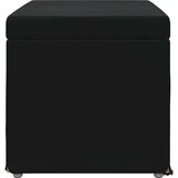  Stolica Crna 61 x 41 x 40 cm Svileni i Fino Radeći Drvo - Crna 60 cm Baršun | shoptok.hr