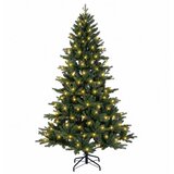  Umjetno božićno drvce s nogom 120 cm 150 LED lampica - 120 cm s LED svjetlima | shoptok.hr