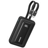 Anker Zolo 10000mAh, 35W, sa ugrađenim USB-C kablovima, Power Bank crni Cene