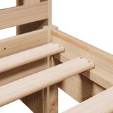  Krevet s regalom za knjige bez madraca 90x190 cm od borovine | shoptok.hr
