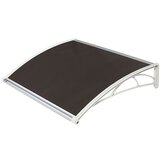Nadstrešnica Za Vrata 82x120cm Bela Baza Ploča Bronza 6mm | Eponuda.com
