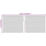  Vrtni zasloni za privatnost 10 kom sivi 252,5x19 cm PVC | Eponuda.ba