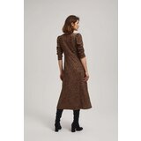 Marisse Brown Leopard Print Midi Dress | Eponuda.ba