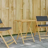 Sklopivi vrtni stol 55 x 55 x 75 cm od bambusa