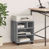 vidaXL Stalak za pisač s kotačima siva boja hrasta 41 x 32 x 48 cm | shoptok.hr