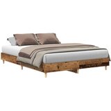  Okvir kreveta bez madraca staro drvo 150x200 cm | shoptok.hr