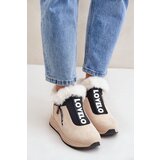 PS1 Women Sneaker Ankle Boots With Fur Beige Zeriana | Shoptok.si