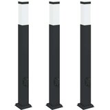 vidaXL Stebričke z vtičnico 3 kosi 80 cm črne IP44, (5000297018) | Shoptok.si