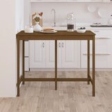  Barski stol smeđa boja meda 140x80x110 cm od masivne borovine | shoptok.hr