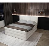 MID.YOU POSTELJA BOXSPRING 160 cm x 200 cm , les, tekstil, leseni material bela | Shoptok.si