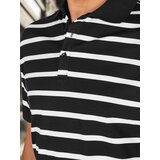 DStreet Koszulka męska polo w paski czarna | ePonuda.com