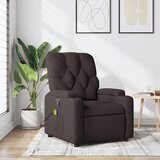 vidaXL masažni naslanjač temno rjavo blago | Shoptok.si