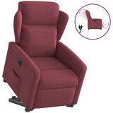  Električni naslonjač na podizanje od tkanine boja vina | shoptok.hr