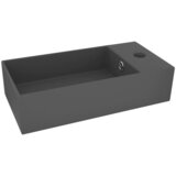 Maison Chic Kopalniški Umivalnik - Kopalna umivalnik - Lavabo z luknjo keramičen temno siv, (21684926) | Shoptok.si