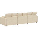  Modularna sofa s jastucima krem boje - Krema | shoptok.hr