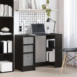  Miza s predalom Črna Orehovina 100 x 40 x 75 cm Konstruiran les, (5000286099) | Shoptok.si