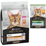 Pro Plan suha mačja hrana + 6 x 85 g mokre hrane gratis! - Adult Derma Care bogata z lososom (3 kg) + Piščanec (6 x 85 g) | shoptok.hr