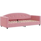 vidaXL Izvlečna dnevna postelja z vzmetnicami roza 80x200 cm | Shoptok.si