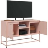 vidaXL TV ormarić ružičasti 100,5x39x60,5 cm čelični | shoptok.hr