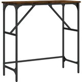 Maison Chic konzolna miza - miza ob steni dimljen hrast 75x32x75 cm inženirski les, (21785868) Cene