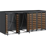  Skladištenje kanti za 4 kante Antracit 340 x 77.5 x 115.5 cm | Eponuda.ba