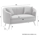 Bessagi Home dvosed hope, siva, žamet | Shoptok.si