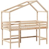 vidaXL Krevet na kat s ljestvama i krovom 90x190 cm od borovine Cijene