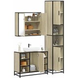 Maison Chic Kopalniški sestavi - Kopalniška garnitura 3-delna sonoma hrast inženirski les, (21787169) | Shoptok.si