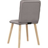  Jedilni stoli 6 kosov taupe blago, (21822242) | Shoptok.si