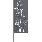  Privatnost u vrtu Antracit 50 x 140 cm Hladno valjana čelična Slike