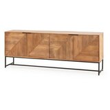 MOME Komoda iz masivnega manga v naravni barvi 210x80x40 cm Nereida – | Shoptok.si