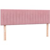 Box Spring krevet s madracem ružičasti 160x220 cm baršun | shoptok.hr