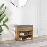  Klupa za cipele obrtnički hrast 62x32x50 cm izrađeno drvo | shoptok.hr