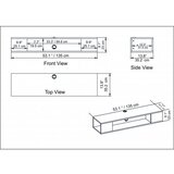 Hanah home tv polica peti white
