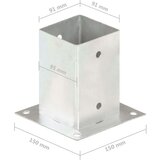 vidaXL sidra za stupove 4 kom od pocinčanog metala 91 mm | shoptok.hr
