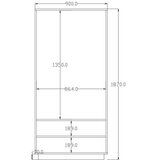 Hanah home ormar u braon boji rb 167 | ePonuda.com