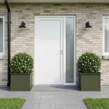  Vrtna posuda za sadnju s LED svjetlom 2 kom. Maslinastozelena - Maslinastozelena 50 x 60 x 48 cm 2 | shoptok.hr