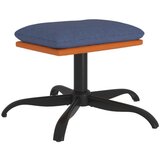 The Living Store Stolček za noge moder 60x60x36 cm blago in umetno usnje - Stolček Za Noge, (21419792) | Shoptok.si
