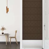  Zidne ploče od umjetne kože 12 kom smeđi 90 x 30 cm 3 24 m² | shoptok.hr